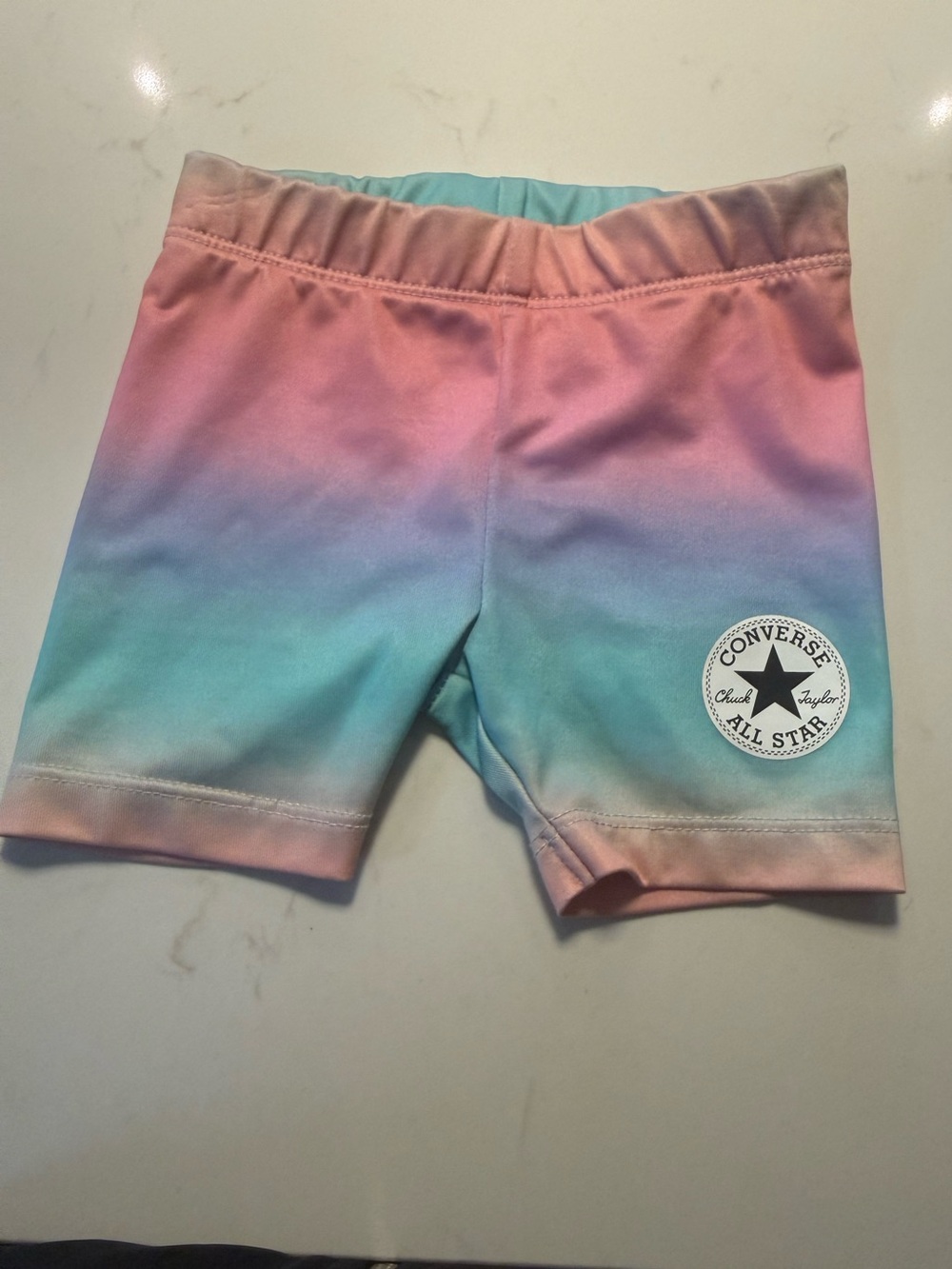 Converse Girls' Ombre Shorts - Pink and Aqua